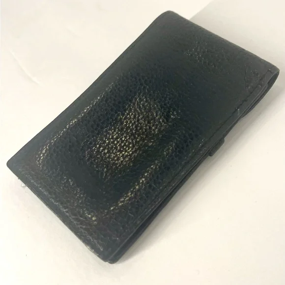 Versace Medusa Cigarette/Phone Black Leather Case